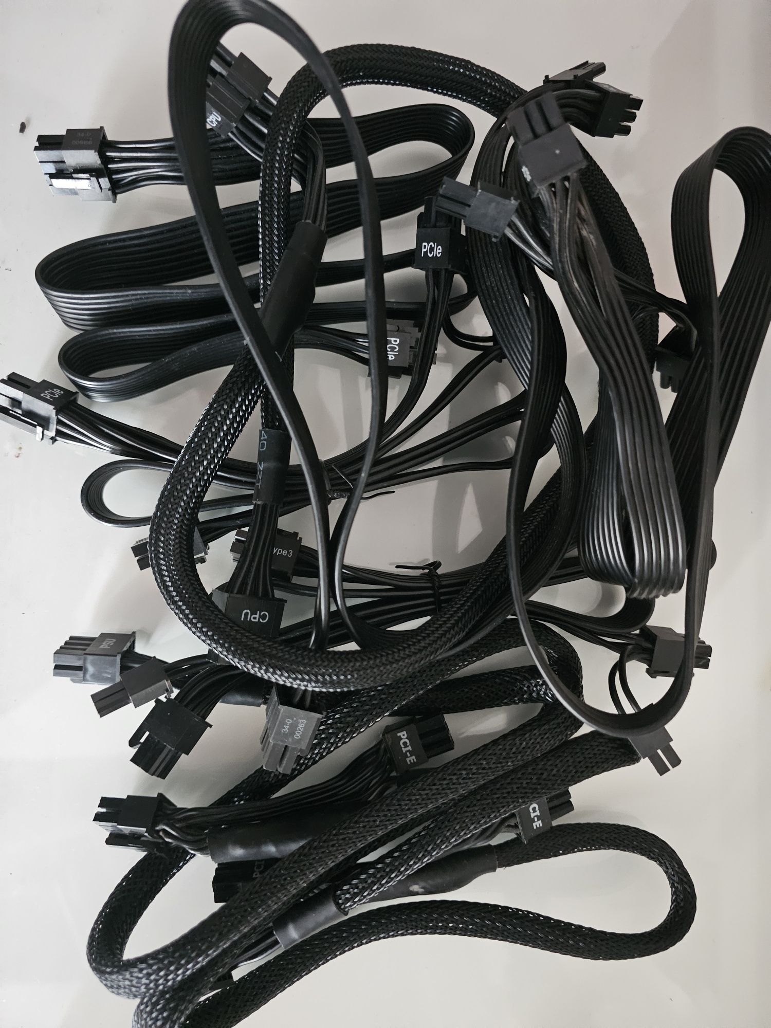 Cablu pcie, cpu, sata, molex Corsair, Evga, seasonic cabluri originale