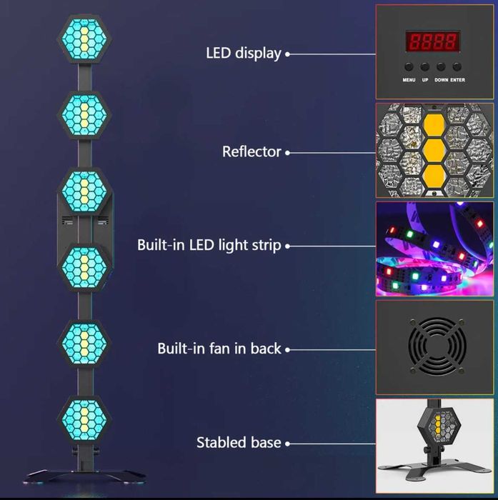 PROMOTIE!!! FOS Vintage 6 Retro 6x50W ca Beam 7R 230 Wash Moving head