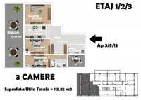 Apartament 3 camere Piata Alba Iulia /Decebal - Imobil lux Dezvoltator