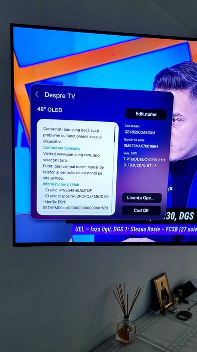 UHDQE48S90DAEXXH Televizor Samsung Vând Smart Tv OLED 48590D Smart