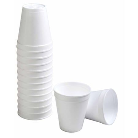 Pahare plastic albe 100 ml, 100buc/set