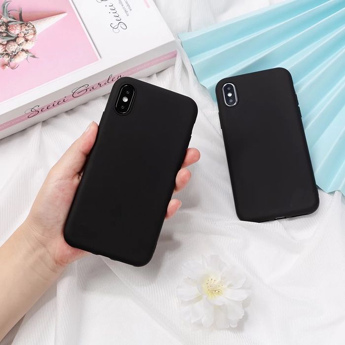 Iphone X XS MAX XR Husa Luxury Slim Silicon Color Case Catifea