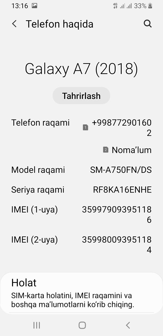 Samsung A7 64 Gb