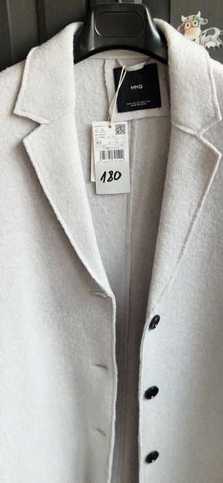 Palton lână Mango S