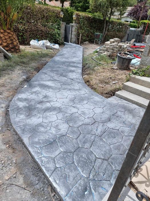 Pavaj din beton amprentat