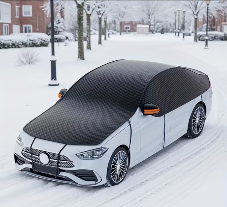 Чехол для защиты лобового стекла от снега.