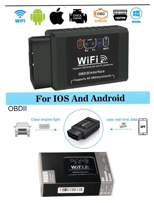 Tester OBD2 WiFi – Compatibil iPhone / Android Diagnoza rapidă
