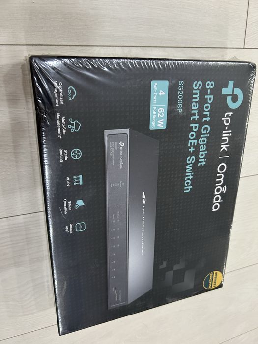 Switch/Comutator TP-LINK SG2008P, 8x1000Mbps (4xPOE+), gestionabil