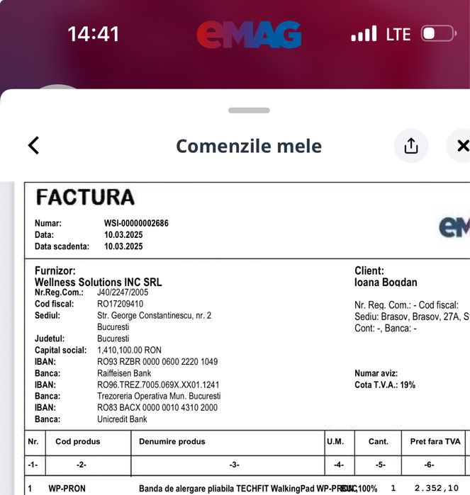 Banda de Alergare Pliabila TECHFIT Walkingpad  WP-PRON