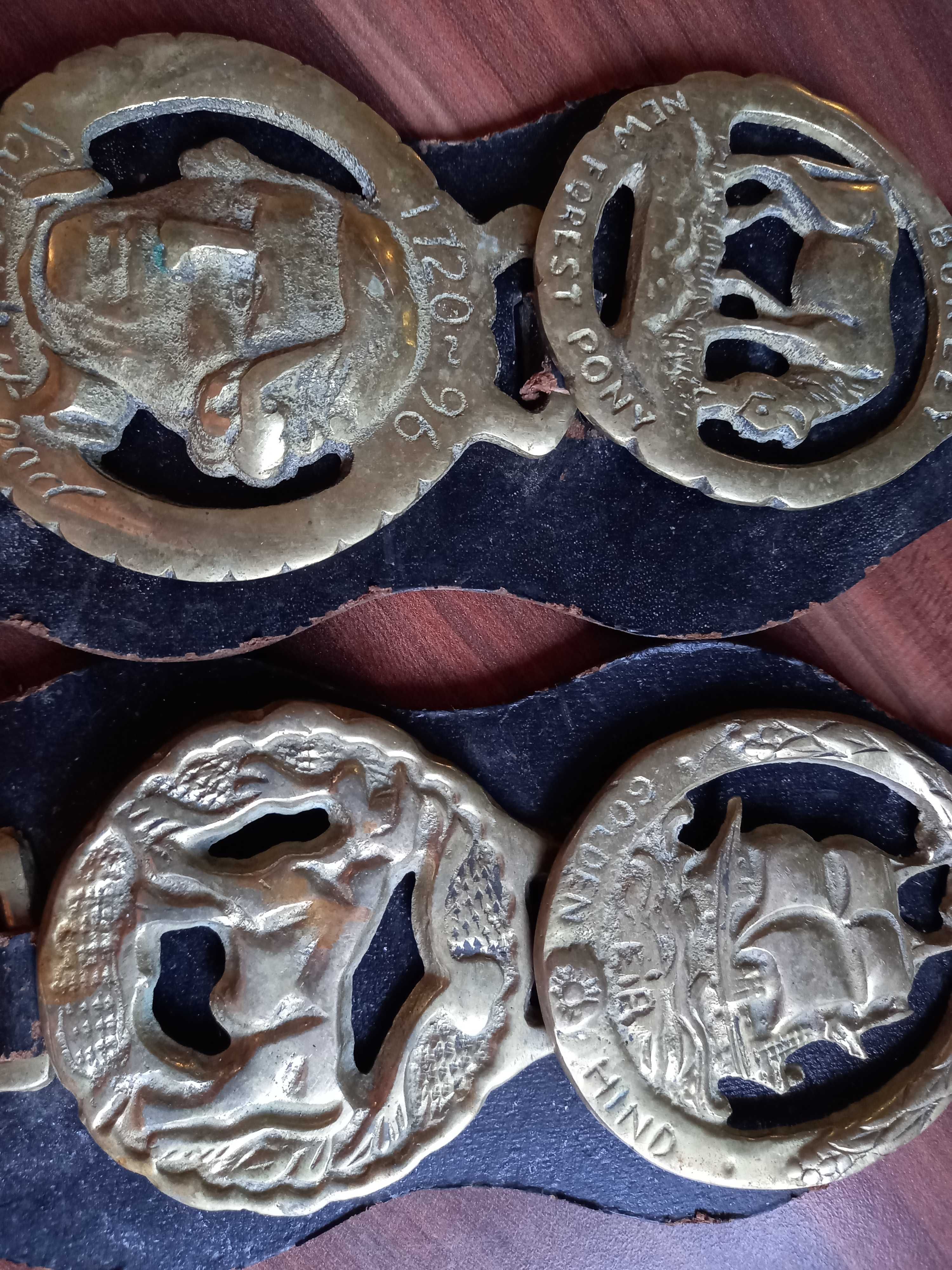 Ornamente britanice sa cal din alama sau bronz.