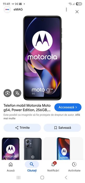 Motorola g54 12gb 256gb nou