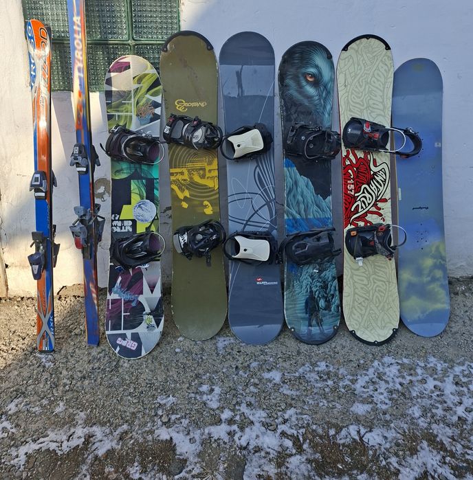 Продам сноуборд и горные лыжи буу