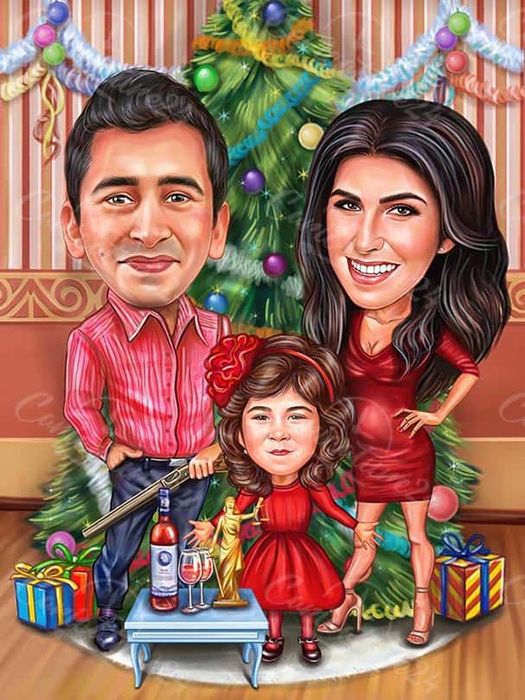 Коледни Карикатури по поръчка!