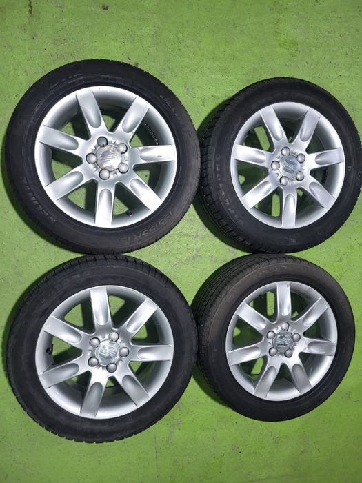 15 5x100 Seat Ibiza Vw Polo Skosa Fabia 195/55/15