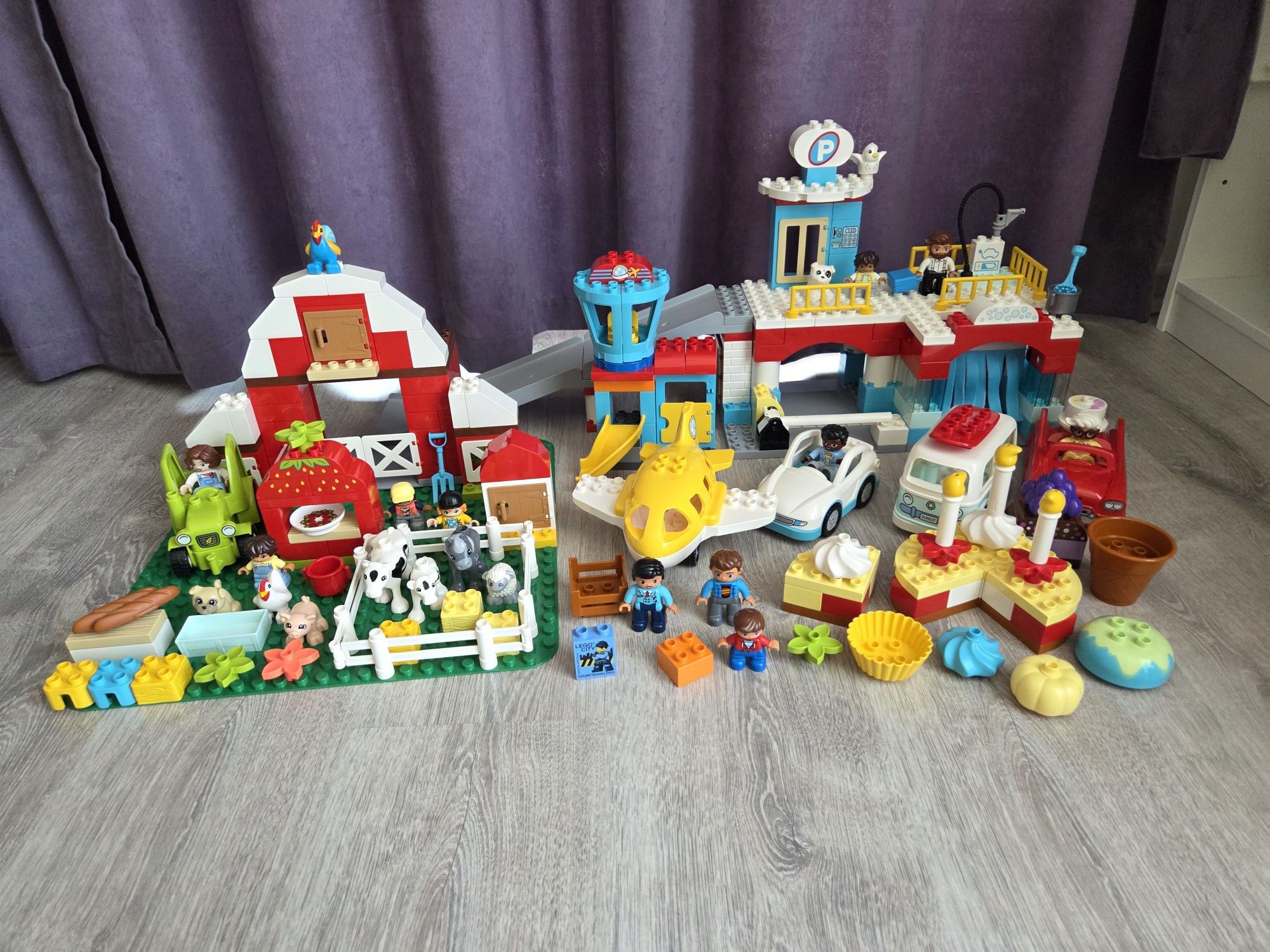 Lego Duplo - автомивка, ферма, летище
