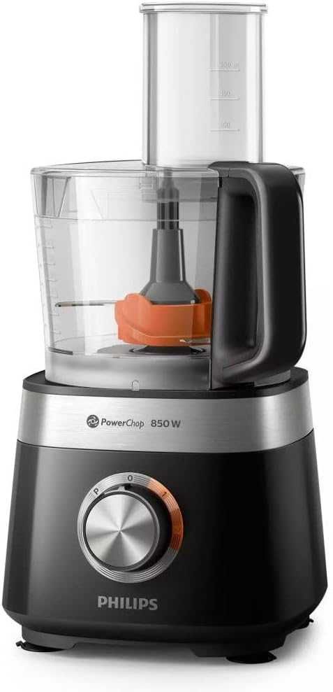 Компактен кухненски робот Philips 850 W, 31 функции, купа 2,1 L