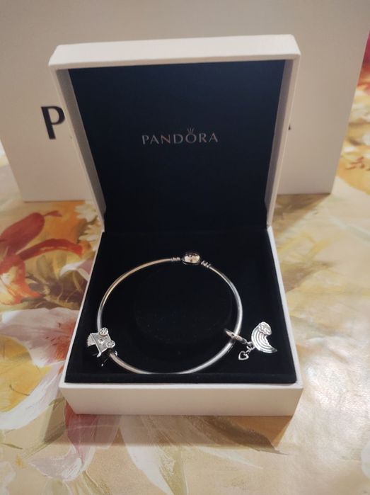 Пандора Pandora гривна с 2 талисмана