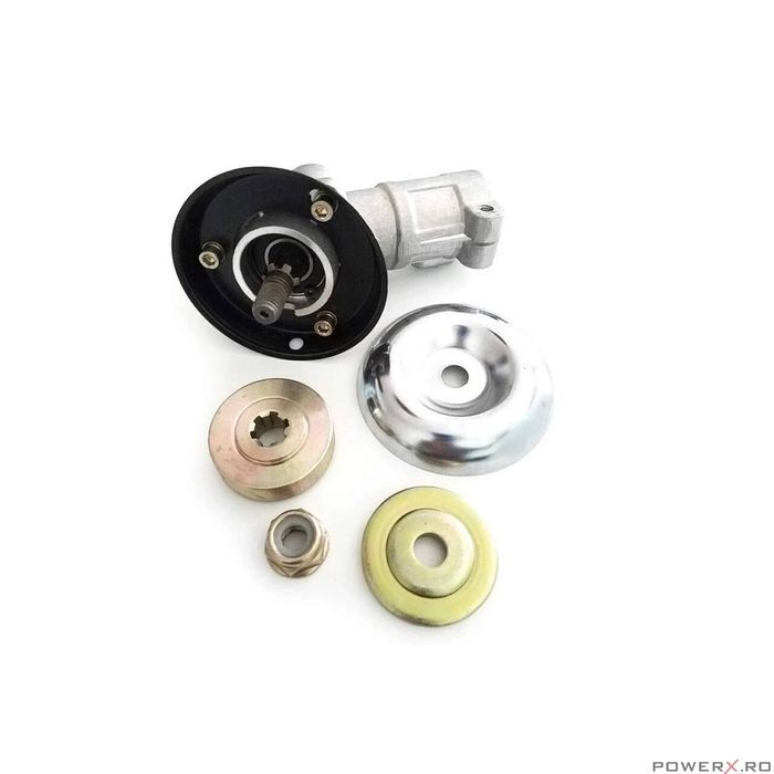 Angrenaj unghiular, cap reductor pentru motocoasa, ax patrat, 26 mm,