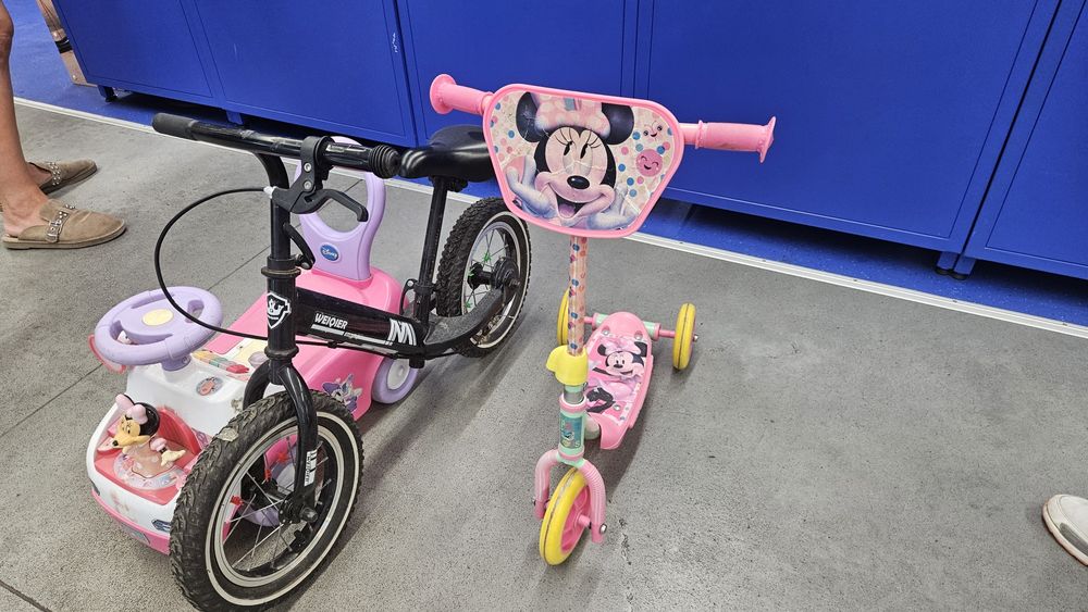 Trotineta minnie mouse, masinuta minnie, bicicleta fara pedale