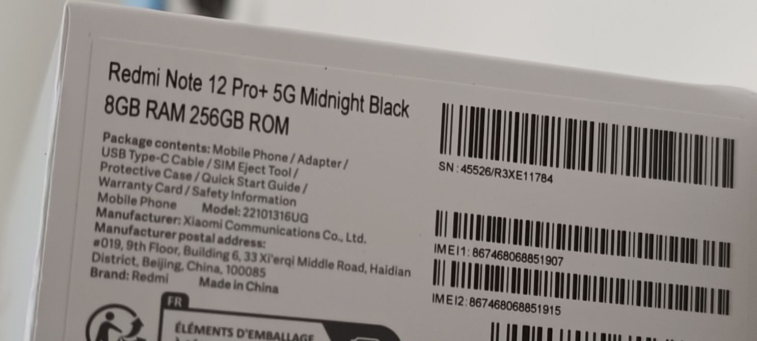 Продавам Redmi Note 12 Pro+ 5G 256 gb 8 gb ram