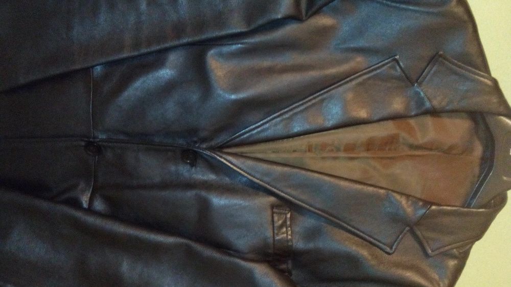 Sacou impecabil PIELE calitate slim fit Fedi Japonia - bust 120 cm