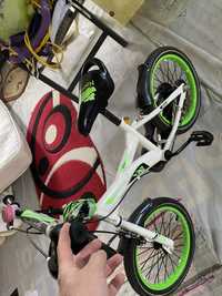 Bicicleta 16" verde pentru copii