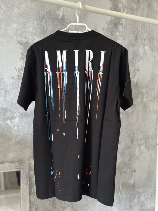 Tricou Amiri painted off white balenciaga