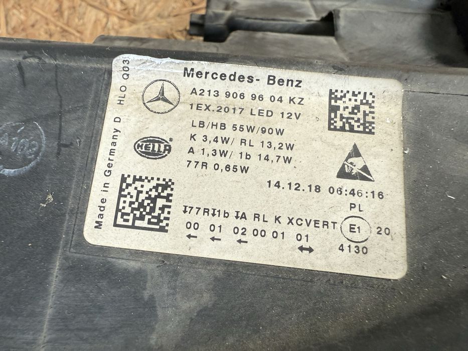 Far dreapta Mercedes E Class W213 Full LED MULTIBEAM BLUE Original