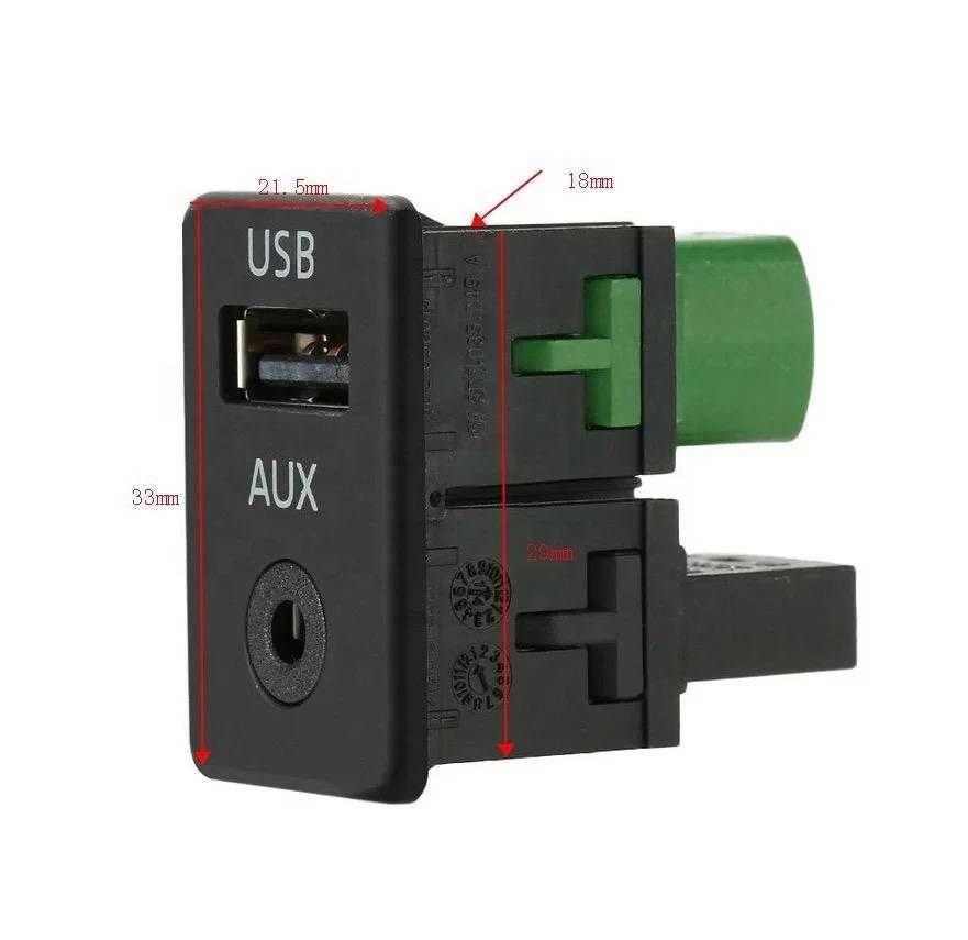 Mufa  USB AUX IN 12 / 4 pini VW RCD 510 / 310 / 300 / 315