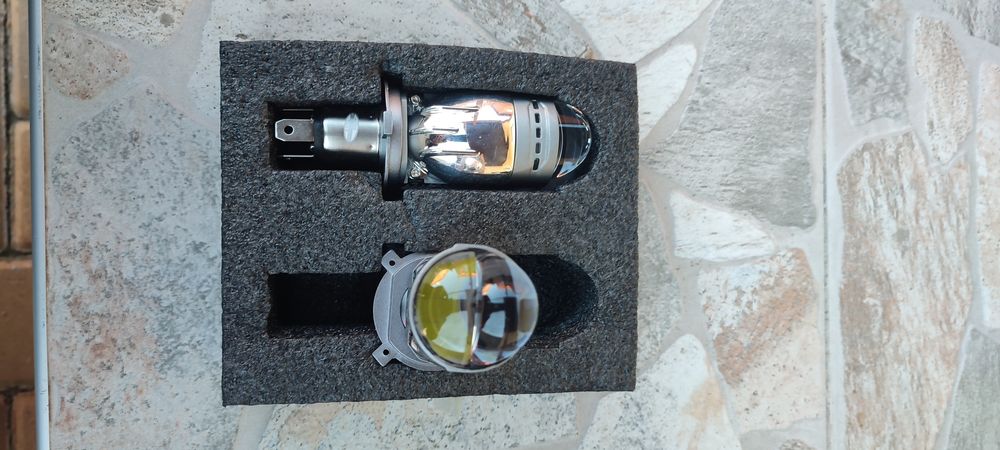 Led крушки h4 с лупи