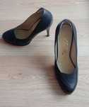 Pantofi eleganti de dama Guban piele naturala gri inchis tocuri inalte