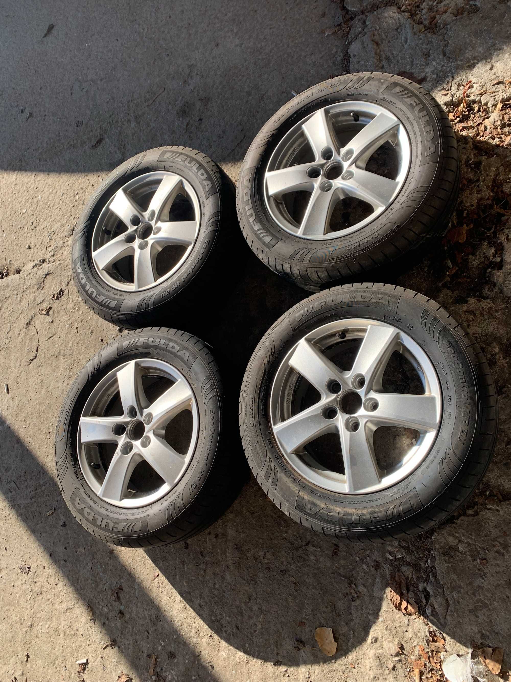15 цола 5х112 с гуми Шкода, Фолксваген,Ауди Skoda, Vw, Audi