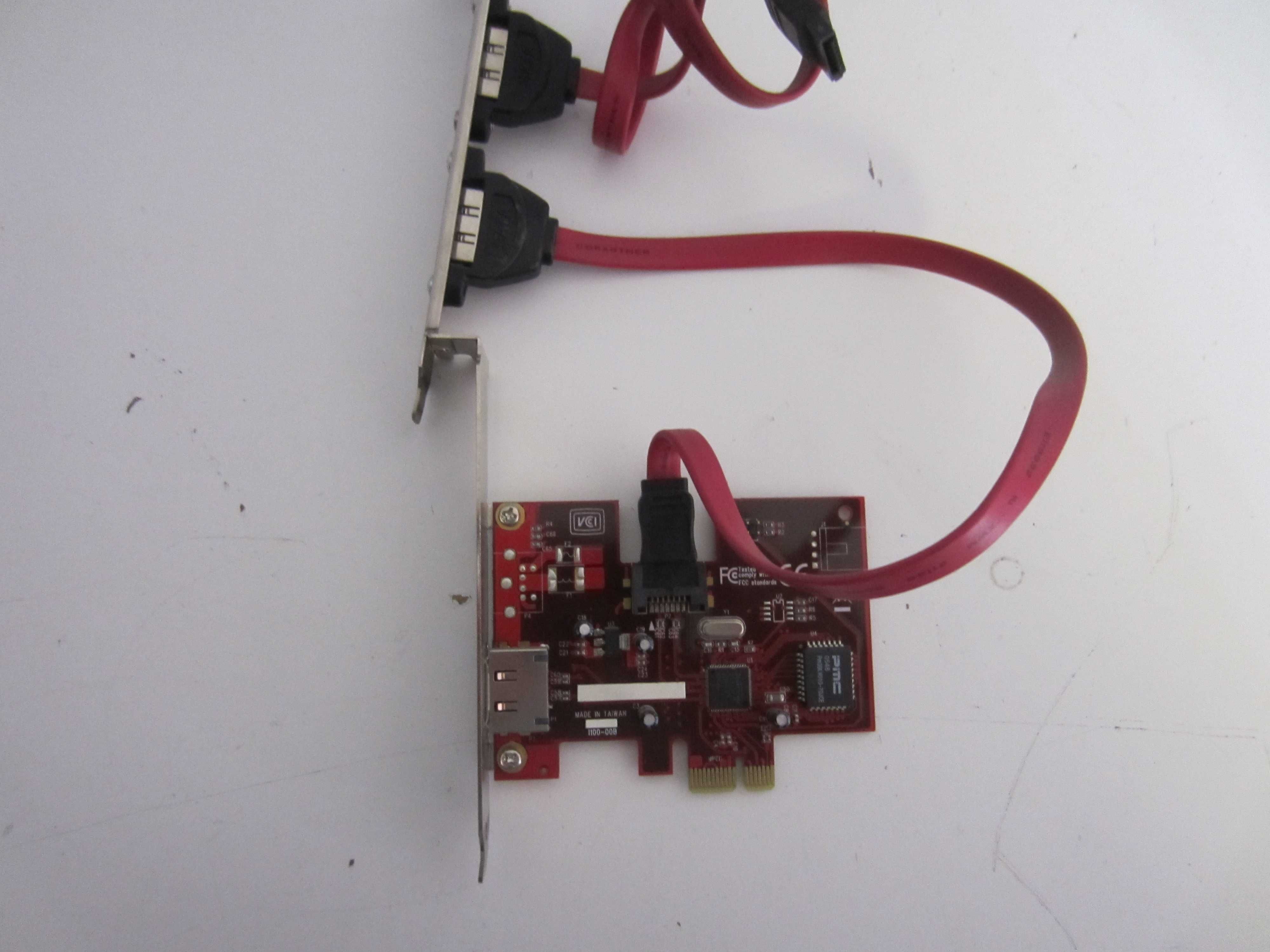 Карта 2 х SATA на слот PCI-E x 1