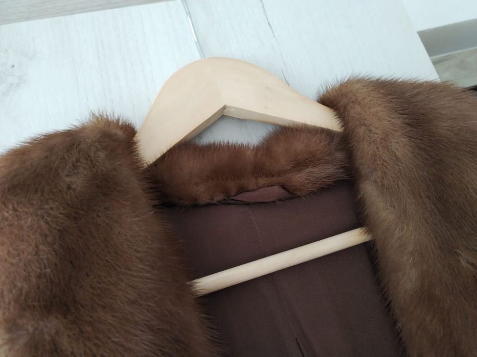 Palton blana naturala