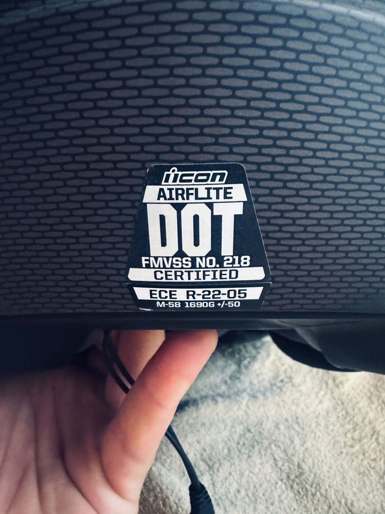 Casca moto Icon Airflite Blockchain RedHelmet