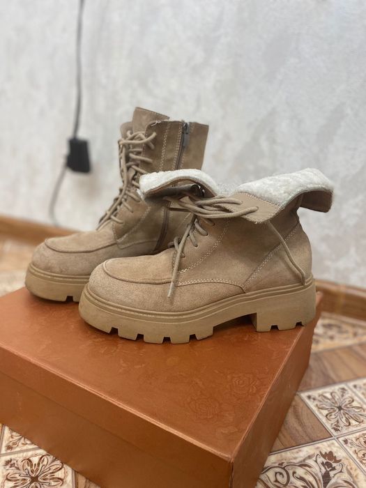 Зимняя обувь,  замша