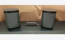 SET Boxe SONOS PLAY 1, WiFi MultiRoom Airplay Sunet Premium Stereo