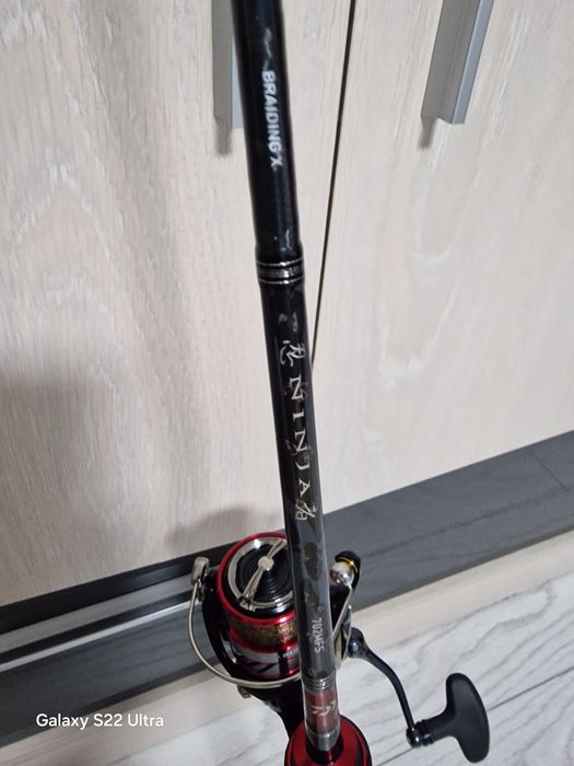 Lanseta spinning Daiwa ninja 2,14m +mulineta