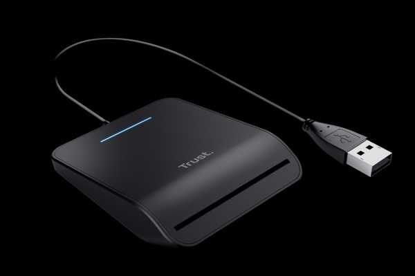 Cititor de carduri Trust Primo Smart ID – USB, negru, nou, sigilat