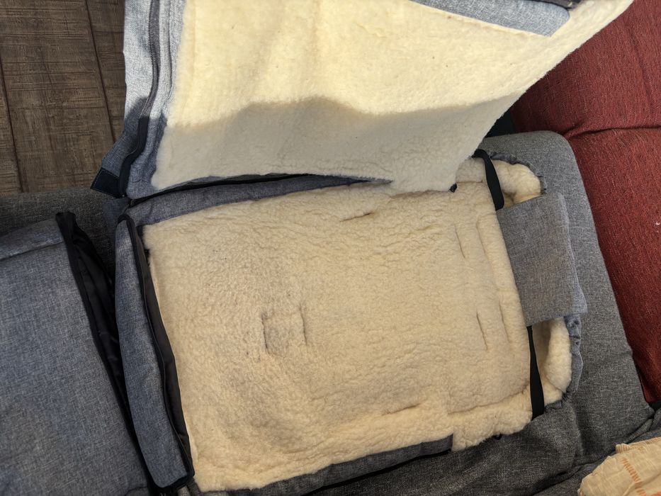 Sac de iarna carucior din lana de oaie
