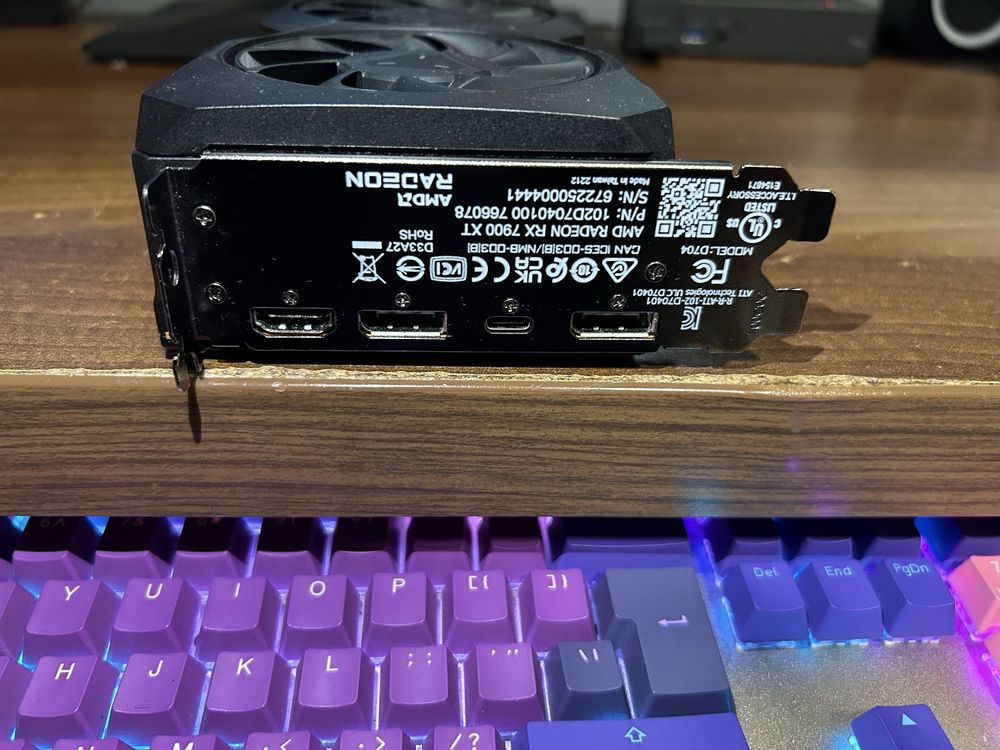 Placa video AMD Radeon RX 7900XT 20GB GDDR6X
