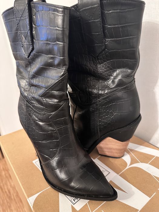 Кожаные казачки с утеплителем