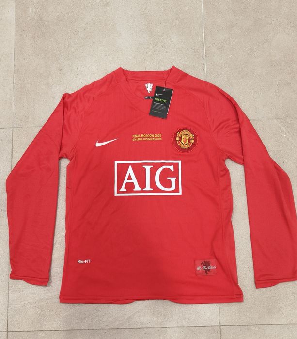 Tricou Fotbal MUN Home 2008 Finala UcL