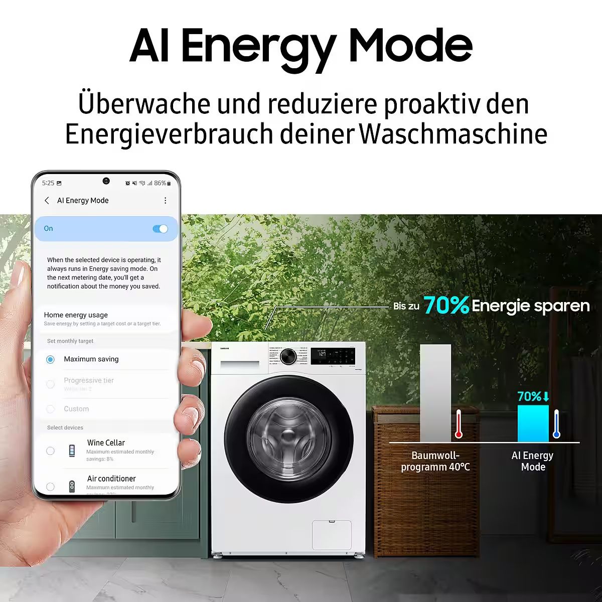 Нова инверторна пералня със сушилня Samsung wd9edg5b15bbeg AI Ecobubbl