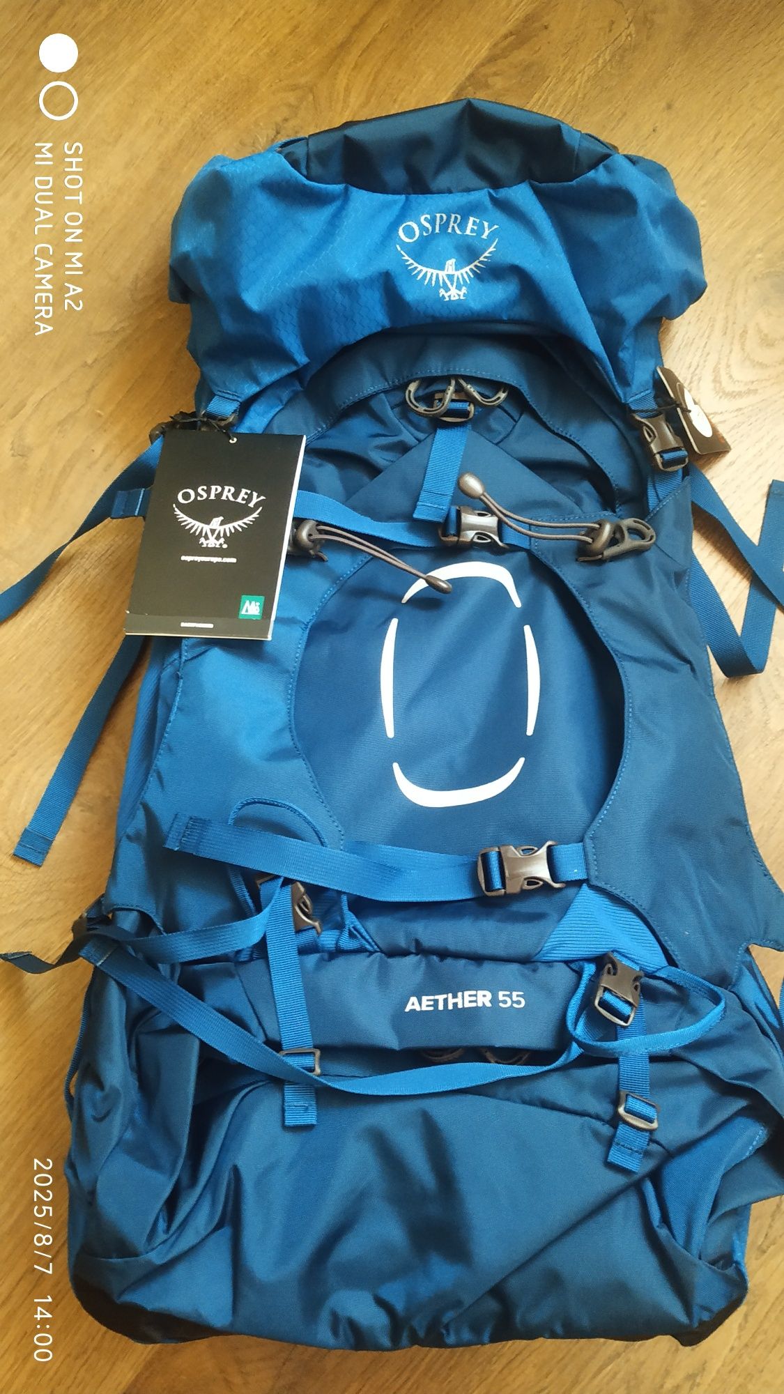 Osprey Aether 55 Deep Water Blue