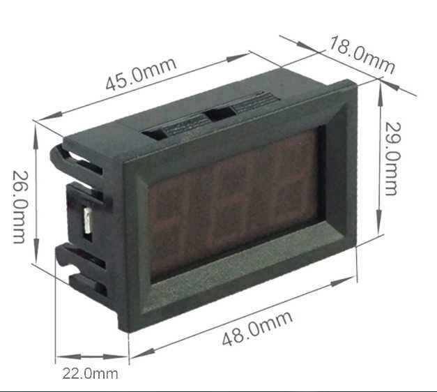 LED волтметър 5V-30V