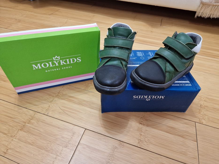 Демисезонные ботинки из натуральной кожи, ортопедическая стелька, 29р.