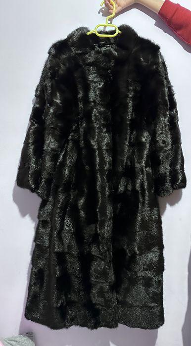 Норковая шуба без капюшона