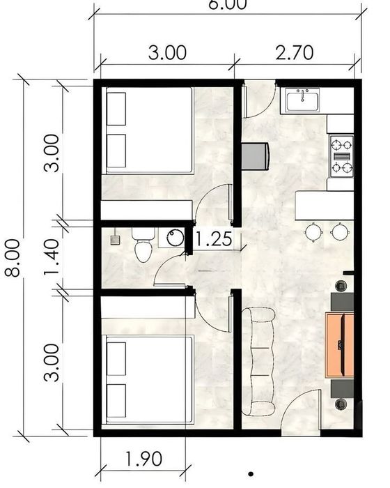 Дома под ключ в любом размере.