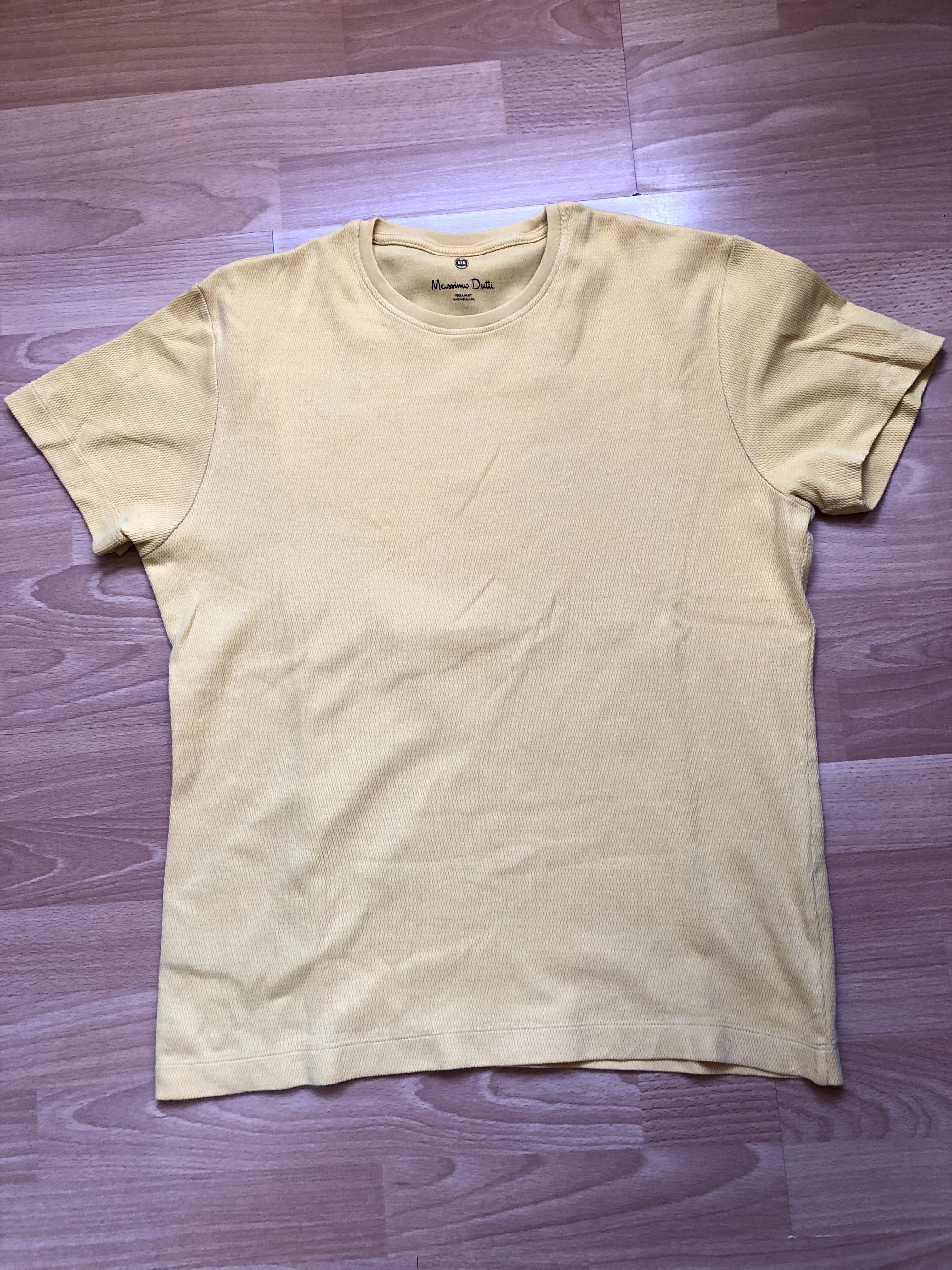 Тениска Massimo Dutti , жълта, размер С